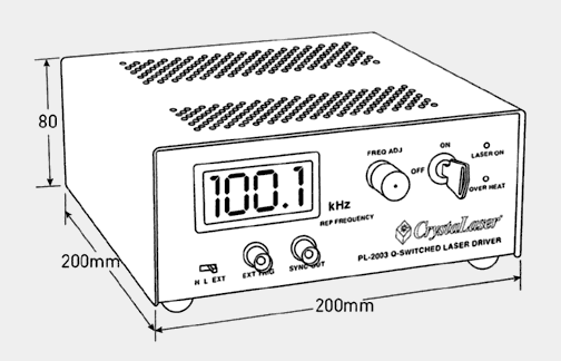 Q-switched Laser Power Supply Dimensions