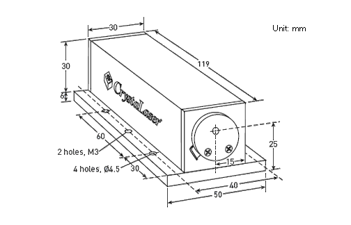 Laser Head Physical Dimension