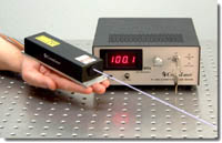 Q-switched UV Nd:YAG crystal laser